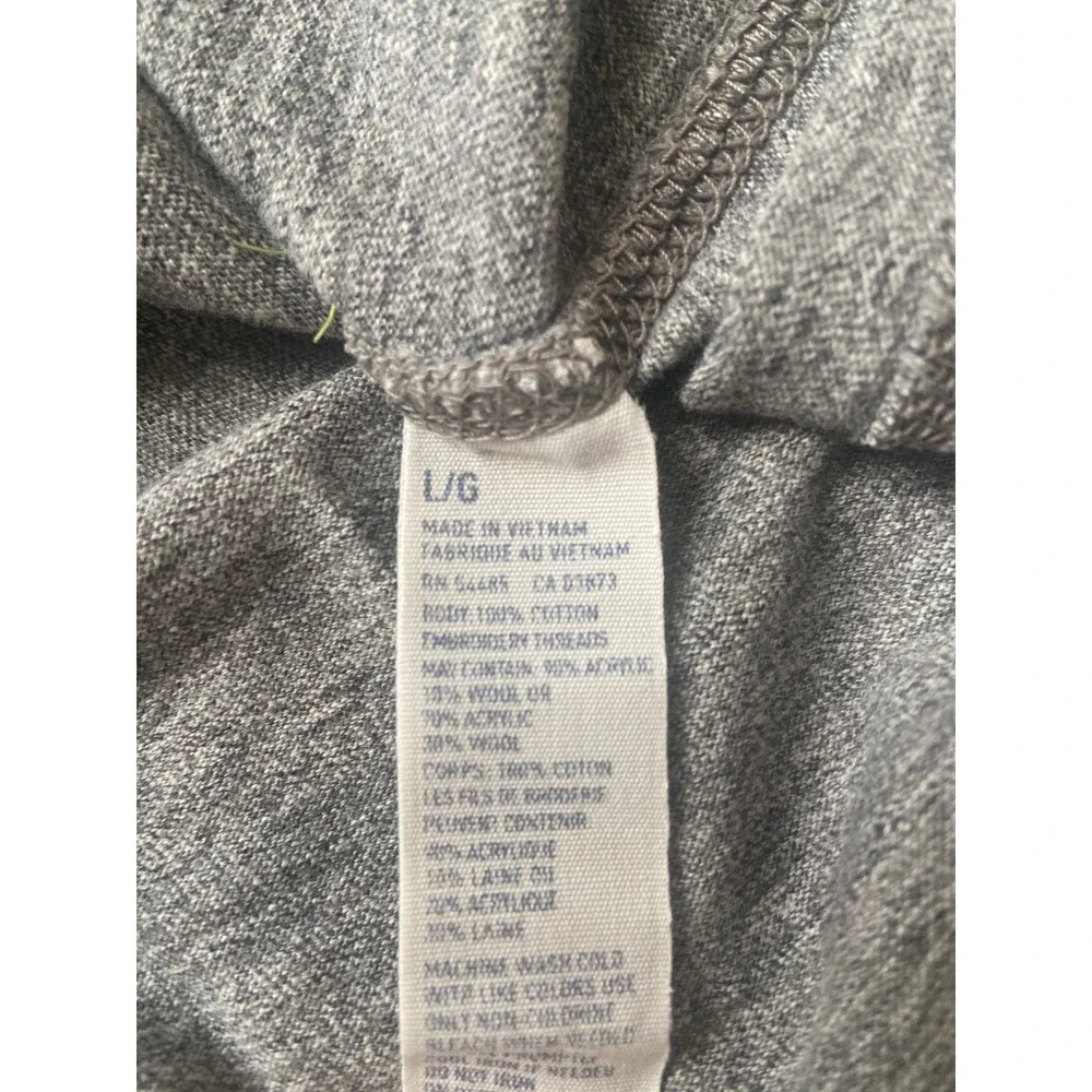 American Eagle Mens Athletic Fit T-Shirt Grey Heather Graphic Tee Large - Picture 5 of 6